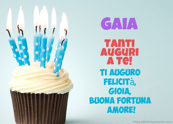 Congratulazioni per il buon compleanno di Gaia Congratulazioni per il buon compleanno di Gaia