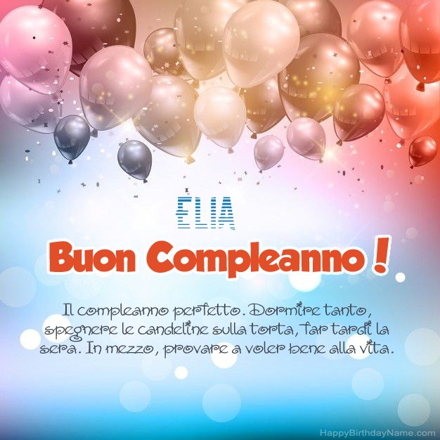 Poesie per il compleanno di Elia
