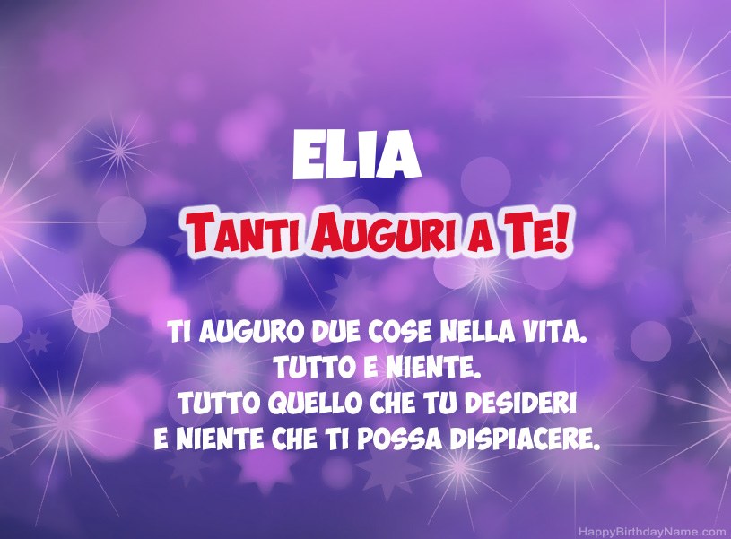 Belle immagini per il buon compleanno di Elia