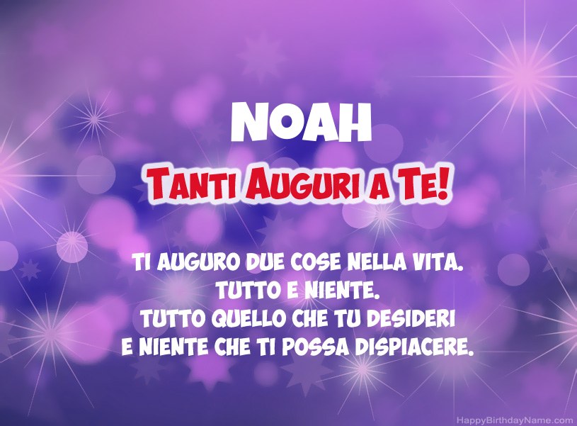 Belle immagini per il buon compleanno di Noah