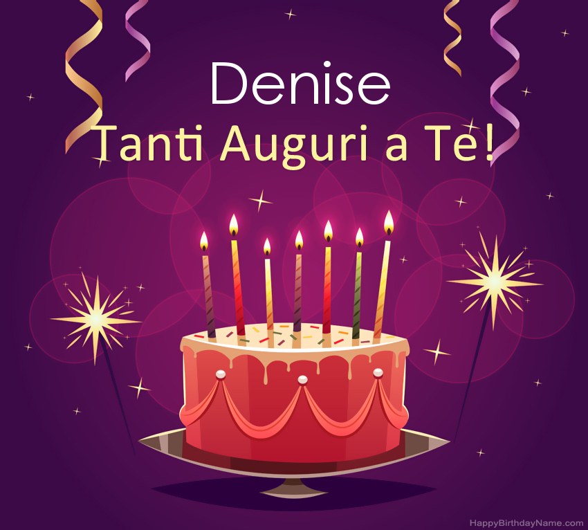 Divertenti saluti per le foto di Happy Birthday Denise