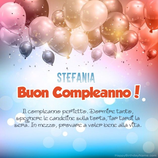 Poesie per il compleanno di Stefania