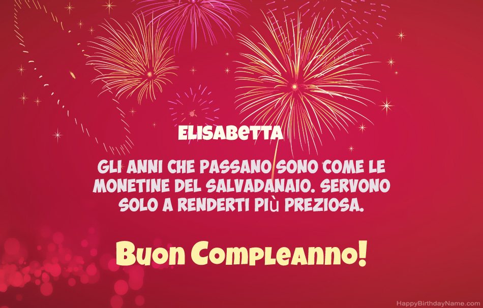 Buon compleanno Elisabetta, bellissime poesie Buon compleanno Elisabetta, bellissime poesie