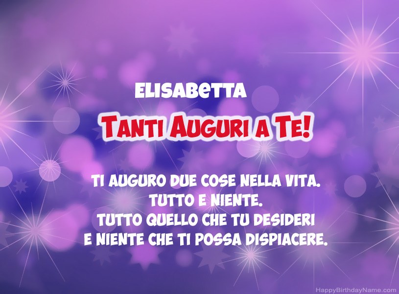 Belle immagini per il buon compleanno di Elisabetta Belle immagini per il buon compleanno di Elisabetta