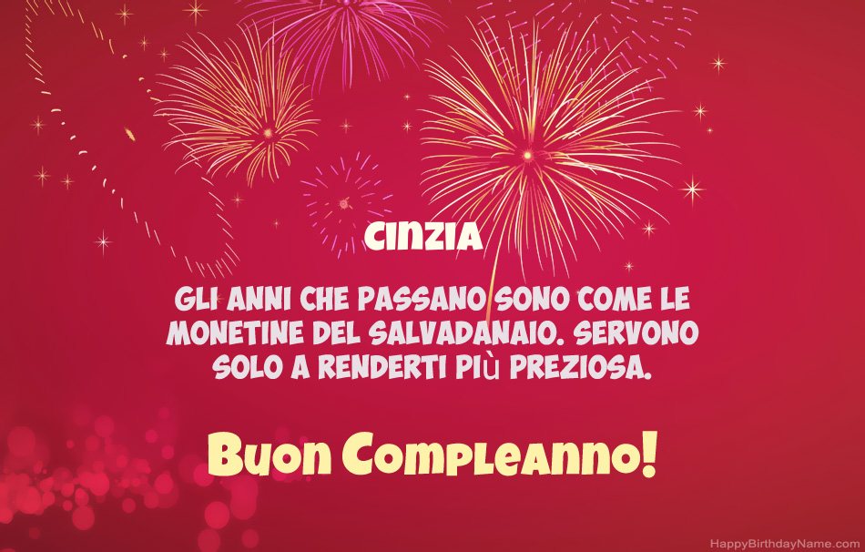Buon compleanno Cinzia, bellissime poesie Buon compleanno Cinzia, bellissime poesie