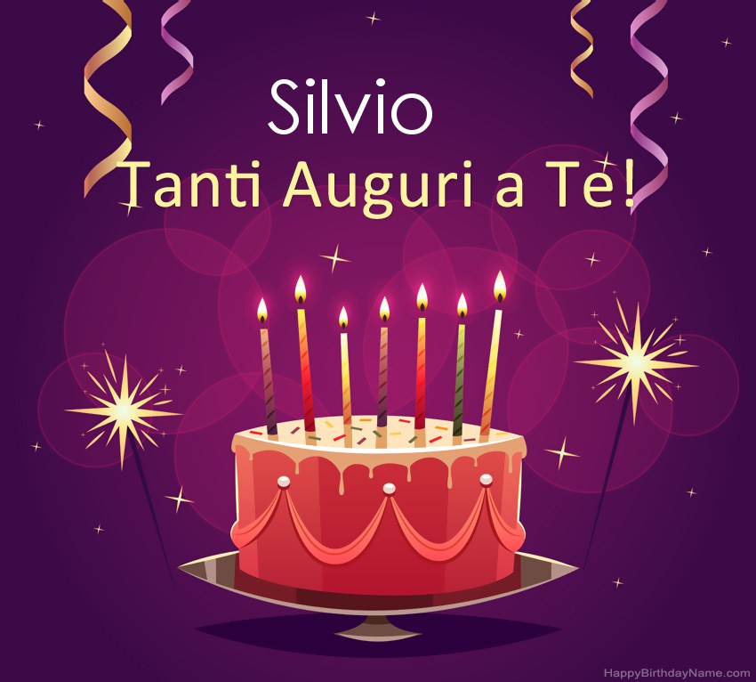 Divertenti saluti per le foto di Happy Birthday Silvio