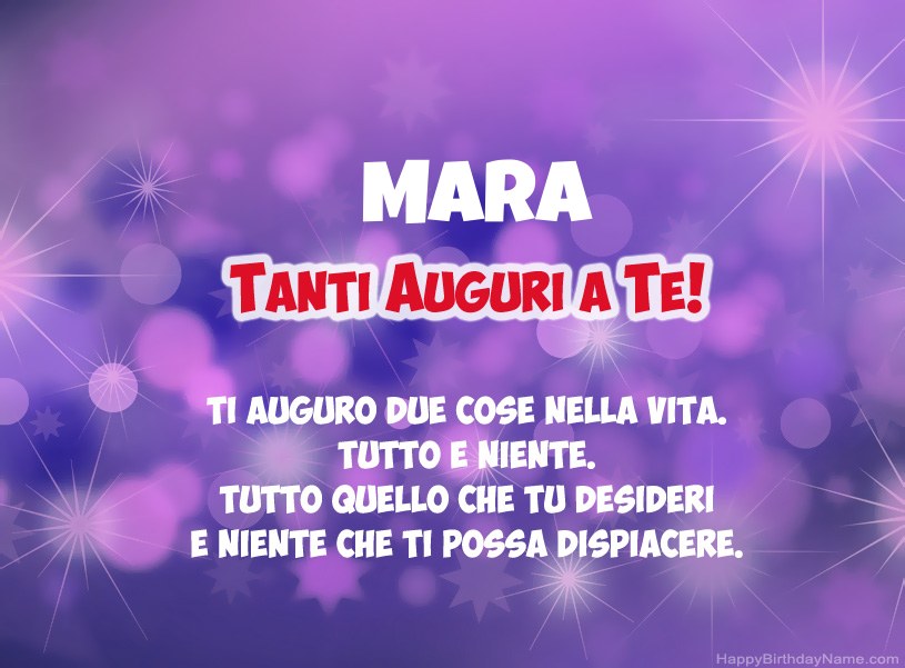 Belle immagini per il buon compleanno di Mara