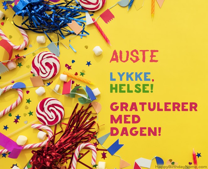 Gratulerer med fødselsdagen Auste bildene