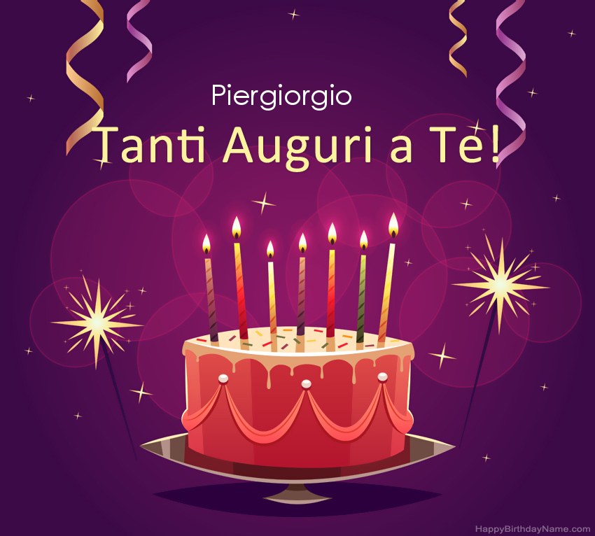 Divertenti saluti per le foto di Happy Birthday Piergiorgio