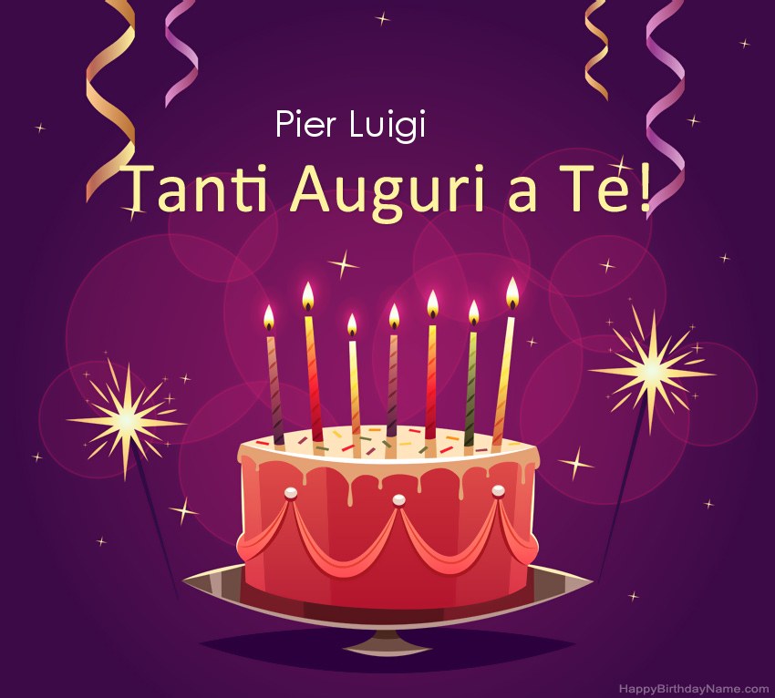 Divertenti saluti per le foto di Happy Birthday Pier Luigi