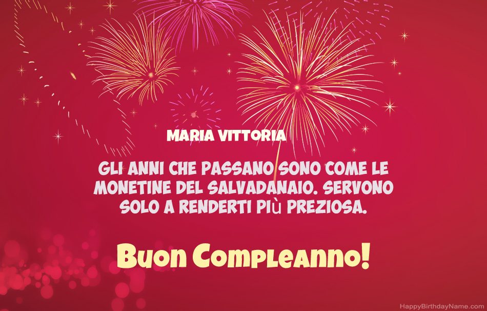 Buon compleanno Maria Vittoria, bellissime poesie