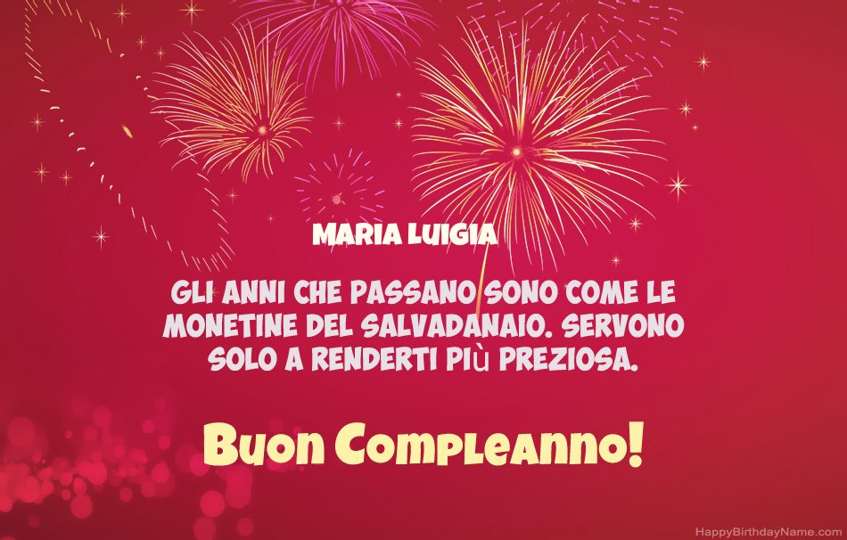 Buon compleanno Maria Luigia, bellissime poesie