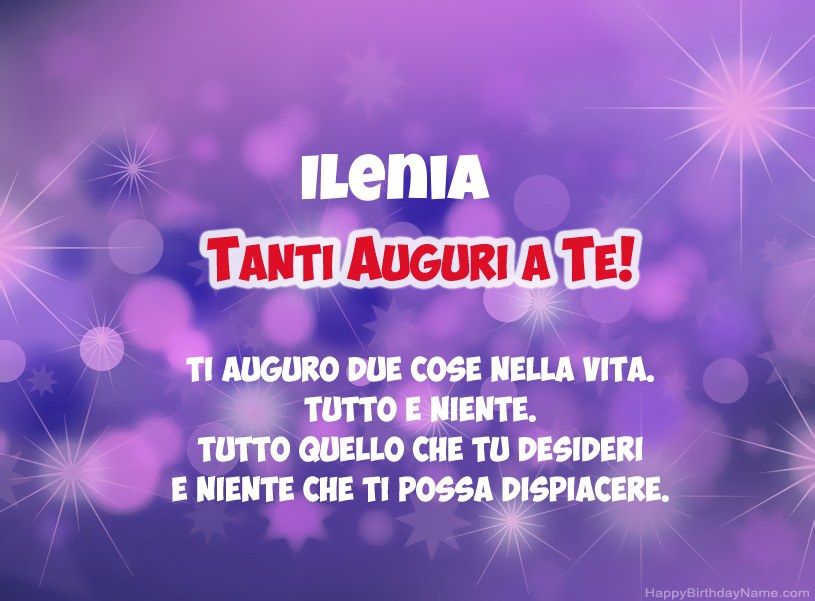 Belle immagini per il buon compleanno di Ilenia