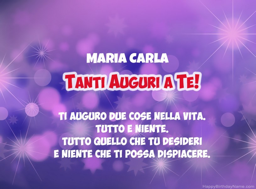 Belle immagini per il buon compleanno di Maria Carla