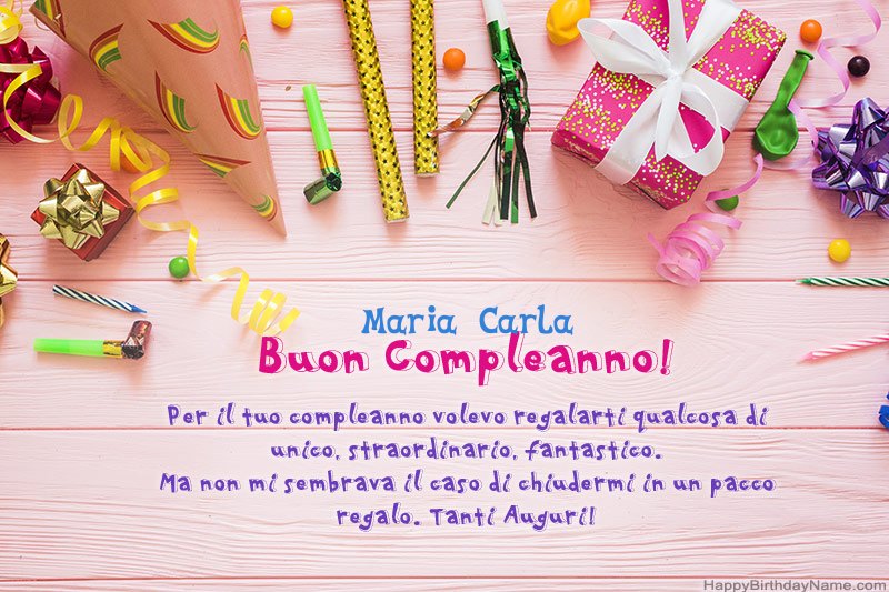 Scarica Happy Birthday card Maria Carla gratis
