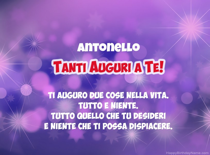 Belle immagini per il buon compleanno di Antonello Belle immagini per il buon compleanno di Antonello