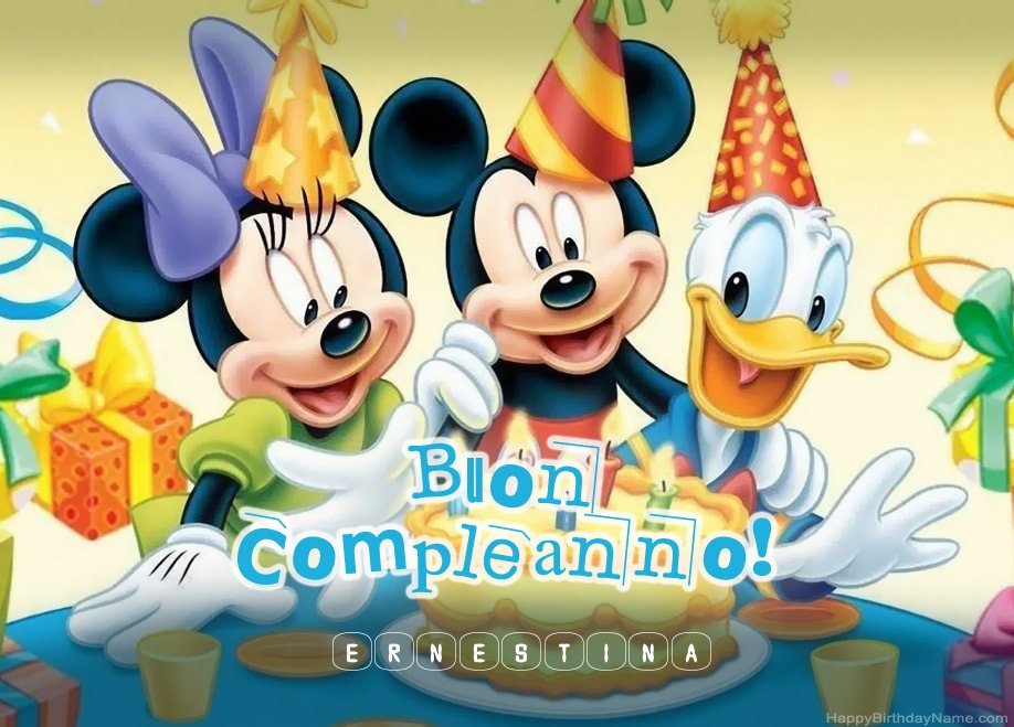 Auguri di compleanno per bambini per Ernestina Auguri di compleanno per bambini per Ernestina