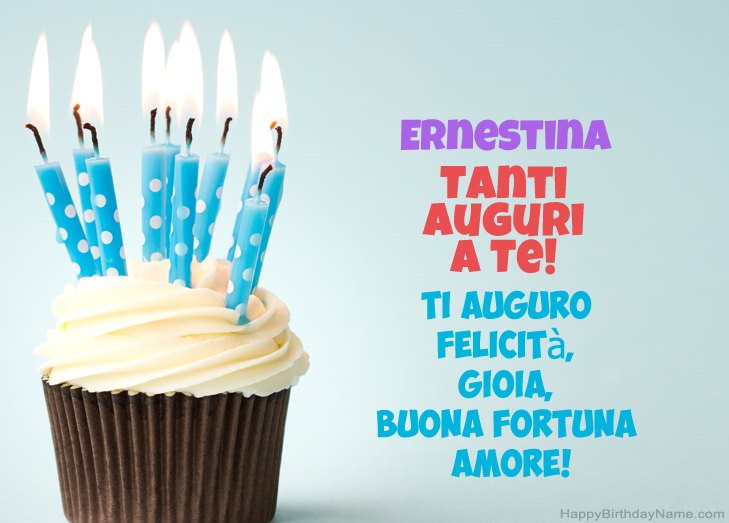 Congratulazioni per il buon compleanno di Ernestina Congratulazioni per il buon compleanno di Ernestina