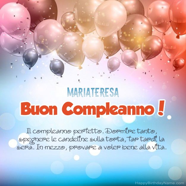Poesie per il compleanno di Mariateresa Poesie per il compleanno di Mariateresa