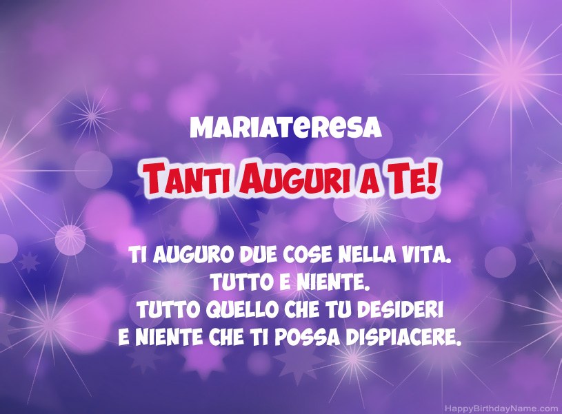 Belle immagini per il buon compleanno di Mariateresa Belle immagini per il buon compleanno di Mariateresa