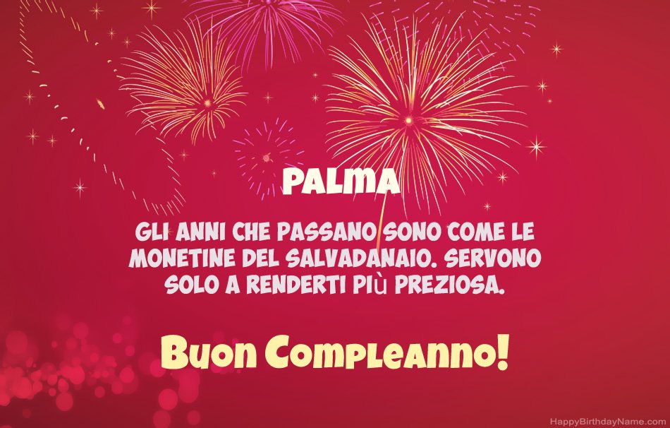 Buon compleanno Palma, bellissime poesie Buon compleanno Palma, bellissime poesie