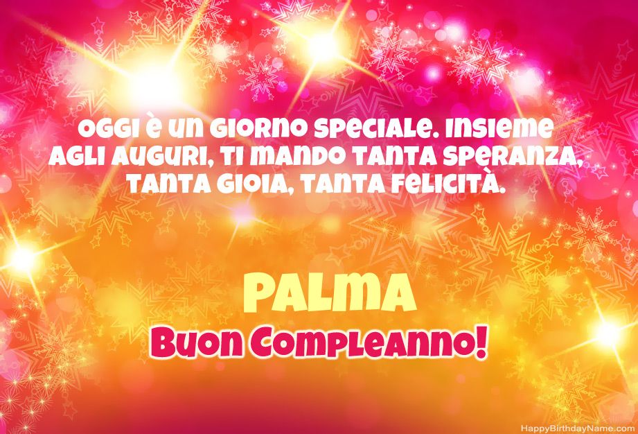 Congratulazioni fantastiche per il buon compleanno di Palma Congratulazioni fantastiche per il buon compleanno di Palma