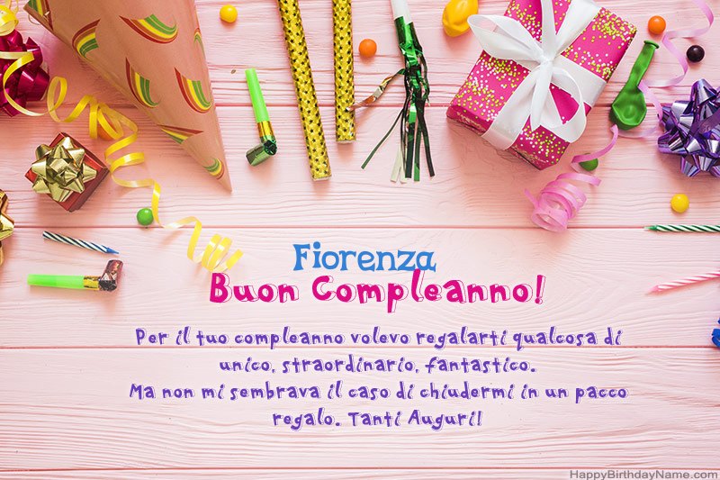 Scarica Happy Birthday card Fiorenza gratis Scarica Happy Birthday card Fiorenza gratis