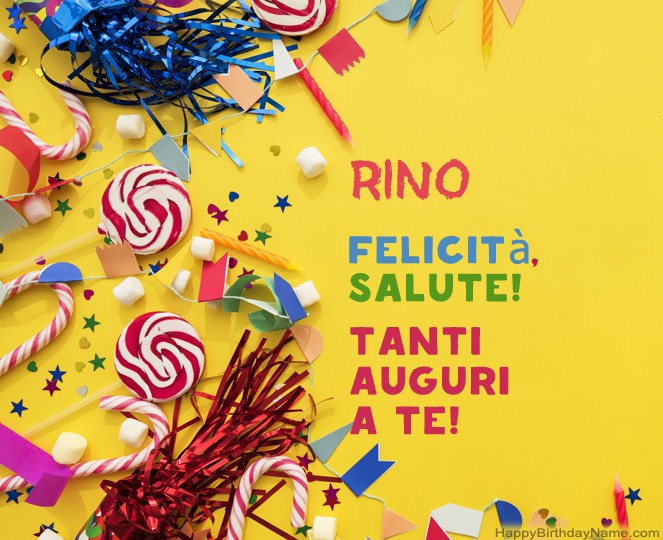 Foto di buon compleanno Rino