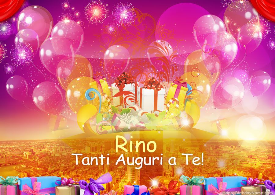 Immagini divertenti Buon compleanno Rino