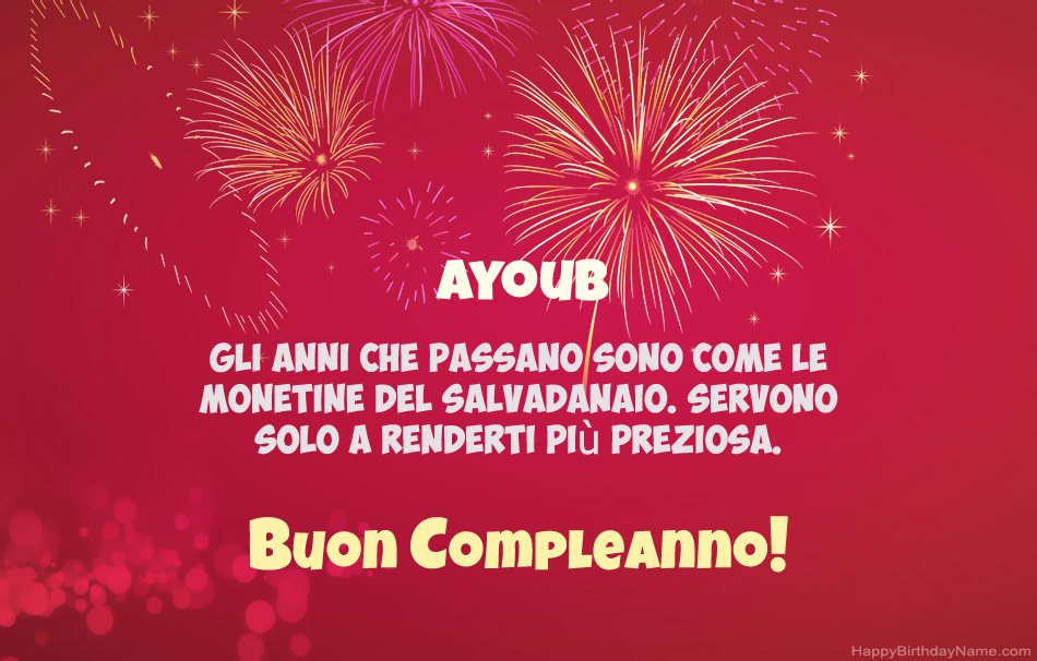 Buon compleanno Ayoub, bellissime poesie Buon compleanno Ayoub, bellissime poesie