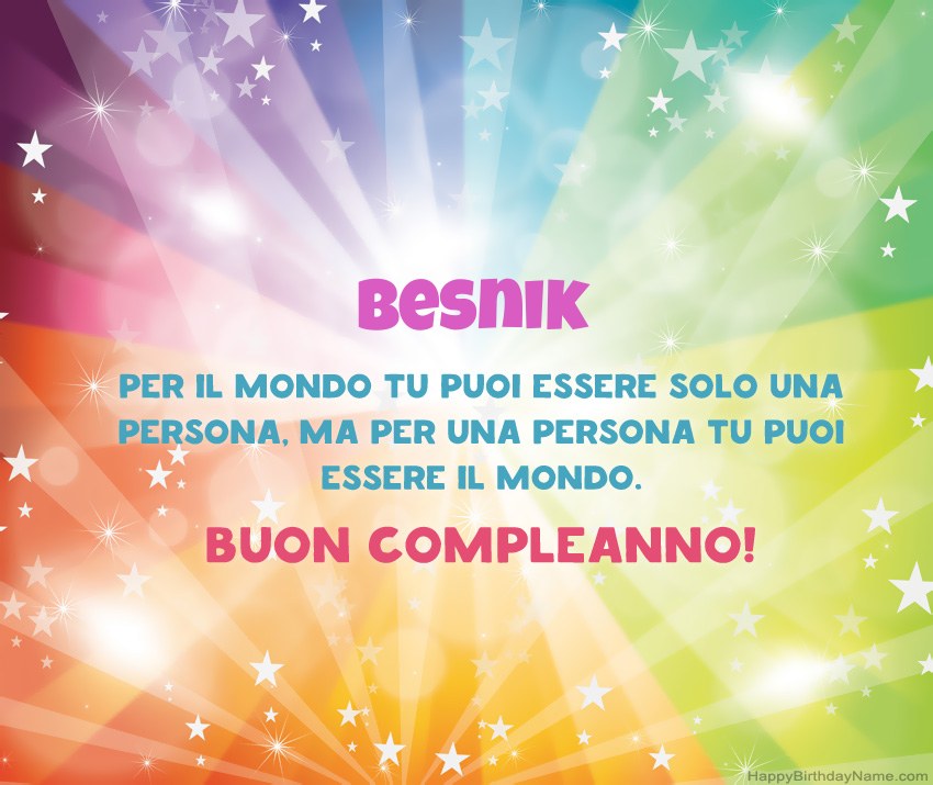 Belle carte di buon compleanno per Besnik