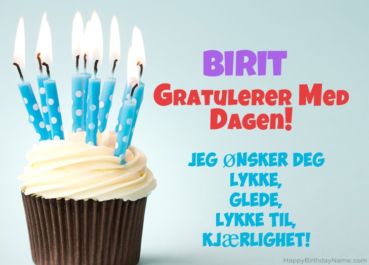 Gratulerer med fødselsdagen Birit, vakre bilder