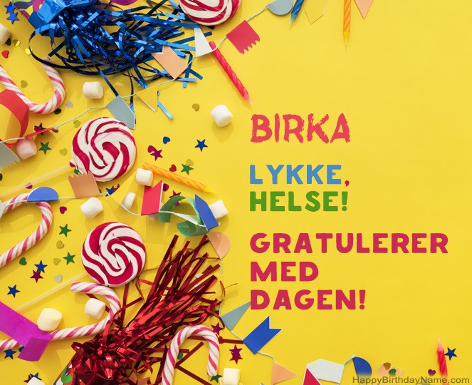 Gratulerer med fødselsdagen Birka bildene