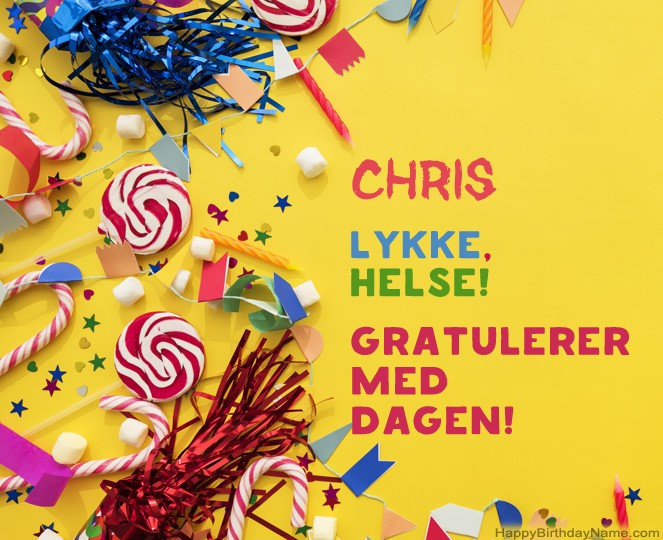 Gratulerer med fødselsdagen Chris bildene