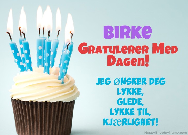 Gratulerer med fødselsdagen Birke, vakre bilder
