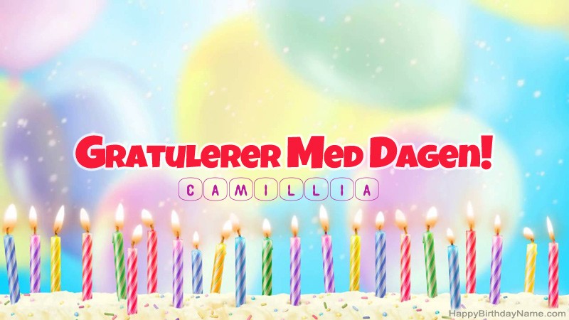 Gratulerer med Gratulerer med Camillia fødselsdag