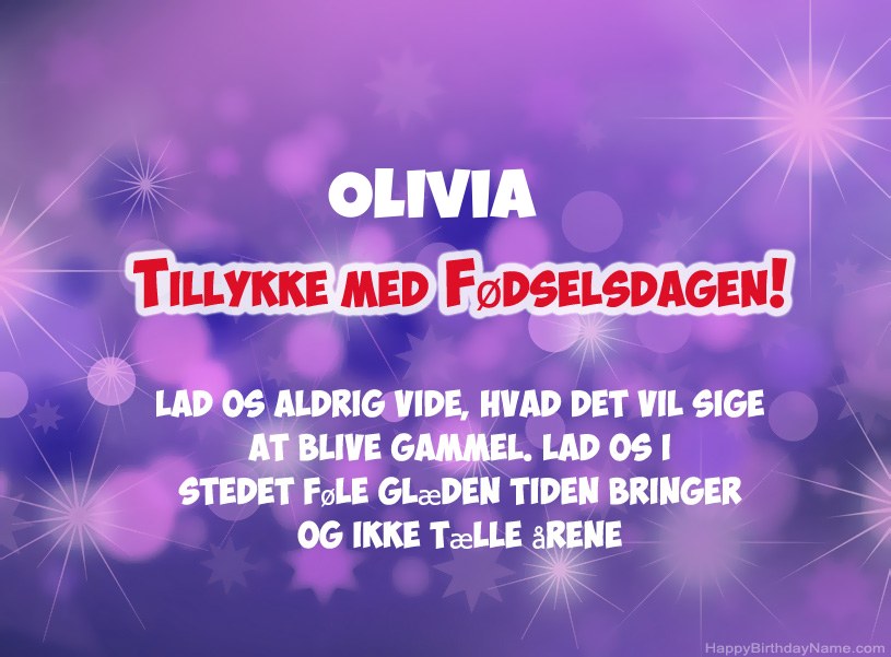 Smukke billeder til Olivia tillykke med fødselsdagen Smukke billeder til Olivia tillykke med fødselsdagen
