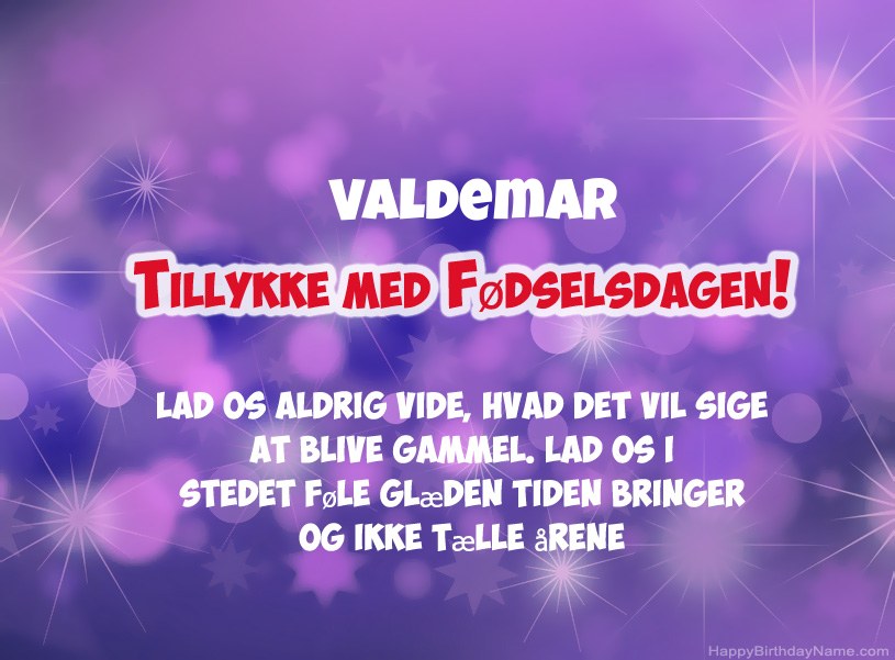 Smukke billeder til Valdemar tillykke med fødselsdagen