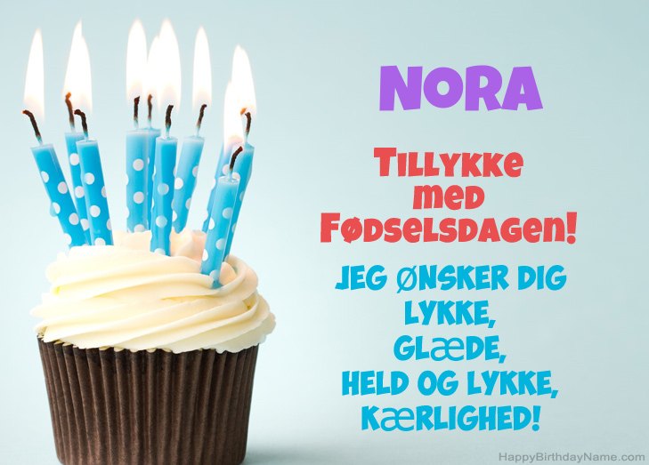 Tillykke med heldens fødselsdag til Nora