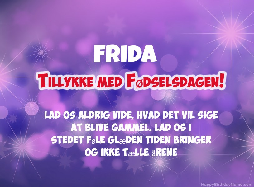Smukke billeder til Frida tillykke med fødselsdagen