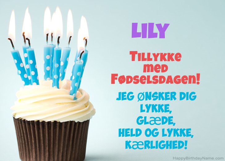 Tillykke med heldens fødselsdag til Lily Tillykke med heldens fødselsdag til Lily