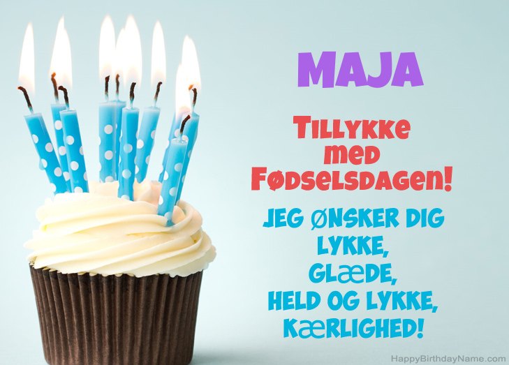 Tillykke med heldens fødselsdag til Maja