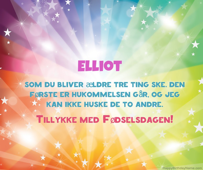 Smukke fødselsdagskort til Elliot Smukke fødselsdagskort til Elliot