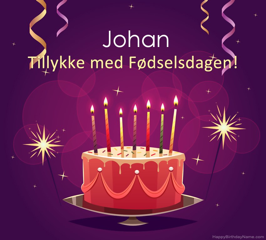 Sjove hilsener til Happy Birthday Johan-billeder