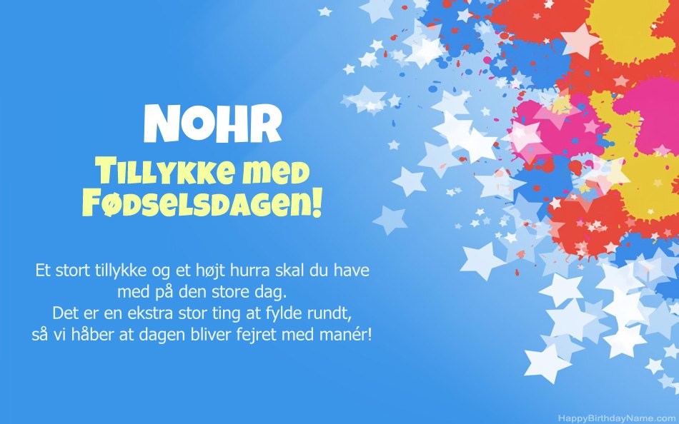 Tillykke med fødselsdagen til Nohrs