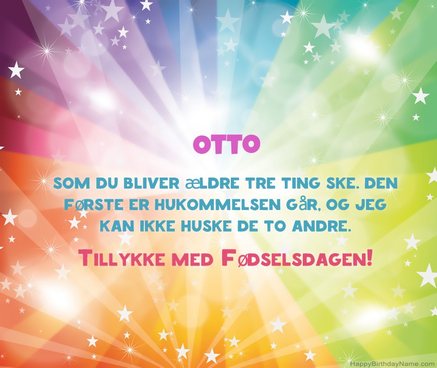 Smukke fødselsdagskort til Otto