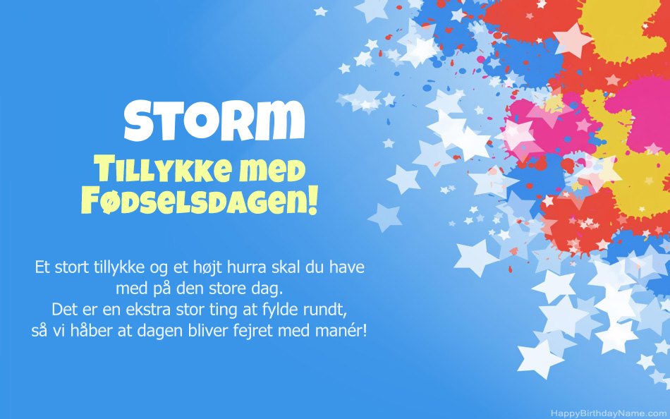 Tillykke med fødselsdagen til Storms