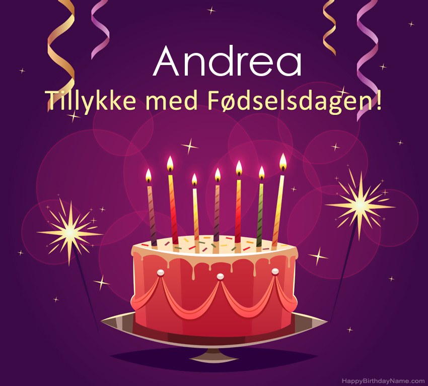 Sjove hilsener til Happy Birthday Andrea-billeder