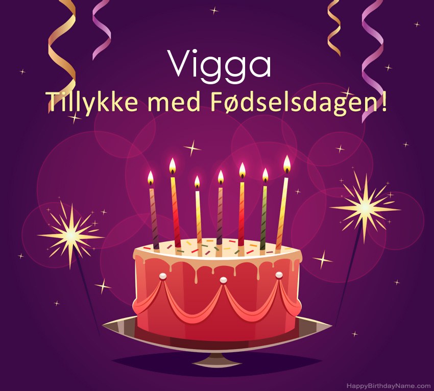 Sjove hilsener til Happy Birthday Vigga-billeder