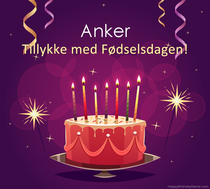 Sjove hilsener til Happy Birthday Anker-billeder